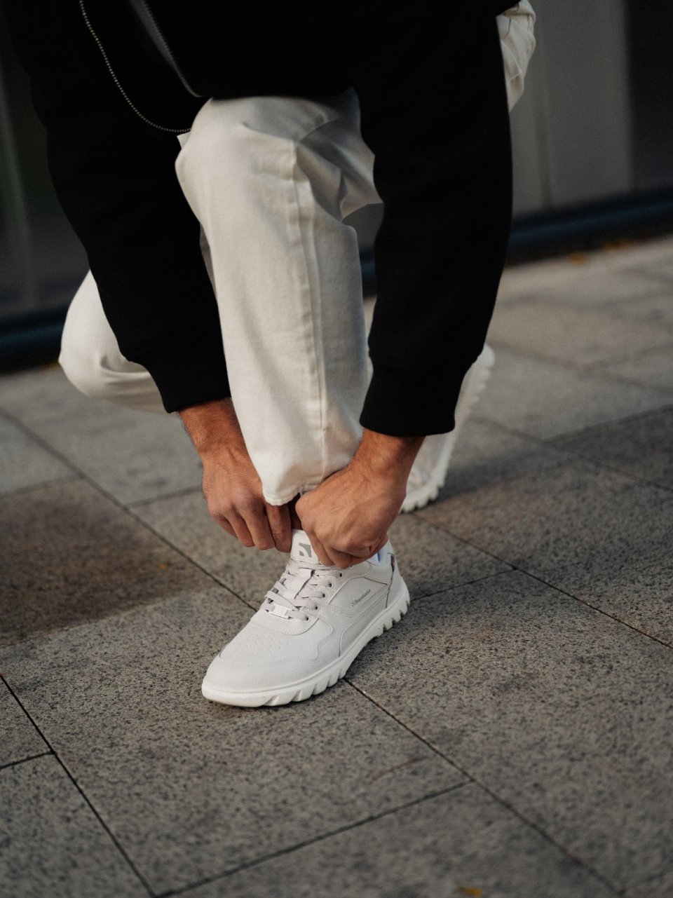 Barefoot Sneakers Barebarics Zing Frost - Light Grey & White