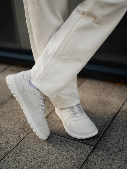 Barefoot Sneakers Barebarics Zing Frost - Light Grey & White