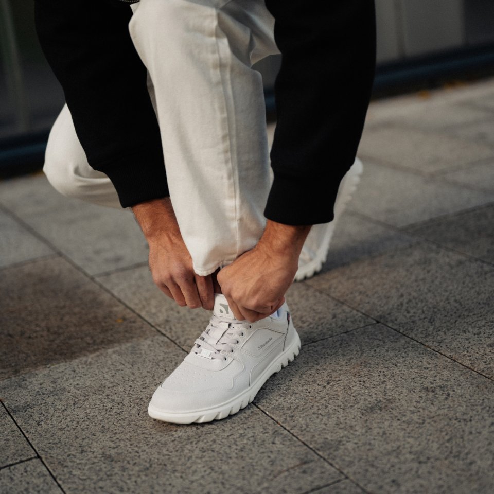 Barefoot Sneakers Barebarics Zing Frost - Light Grey & White