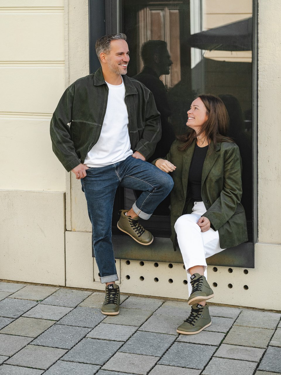 Barefoot tenisky Be Lenka Rebound Thermo - Army Green