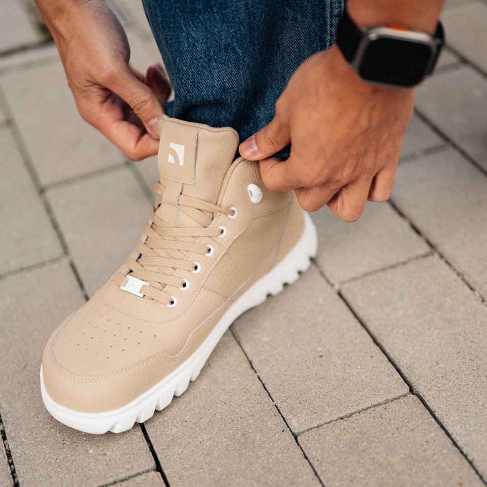 Winter Barefoot Boots Barebarics UrbanEdge - Beige
