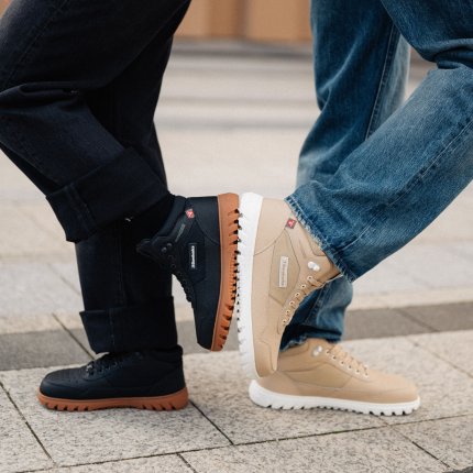 Winter Barefoot Boots Barebarics UrbanEdge - Beige