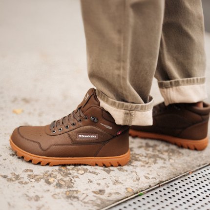 Winter Barefoot Boots Barebarics UrbanEdge - Dark Brown