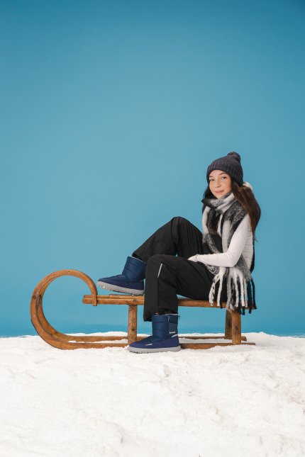 Le barefoot da neve da bambino Be Lenka Ailo Junior - Dark Blue