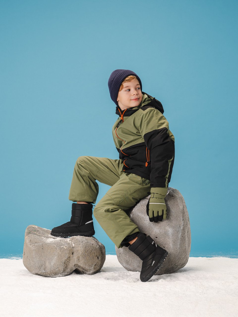 Bottes de neige barefoot pour enfants Be Lenka Ailo Kids - All Black