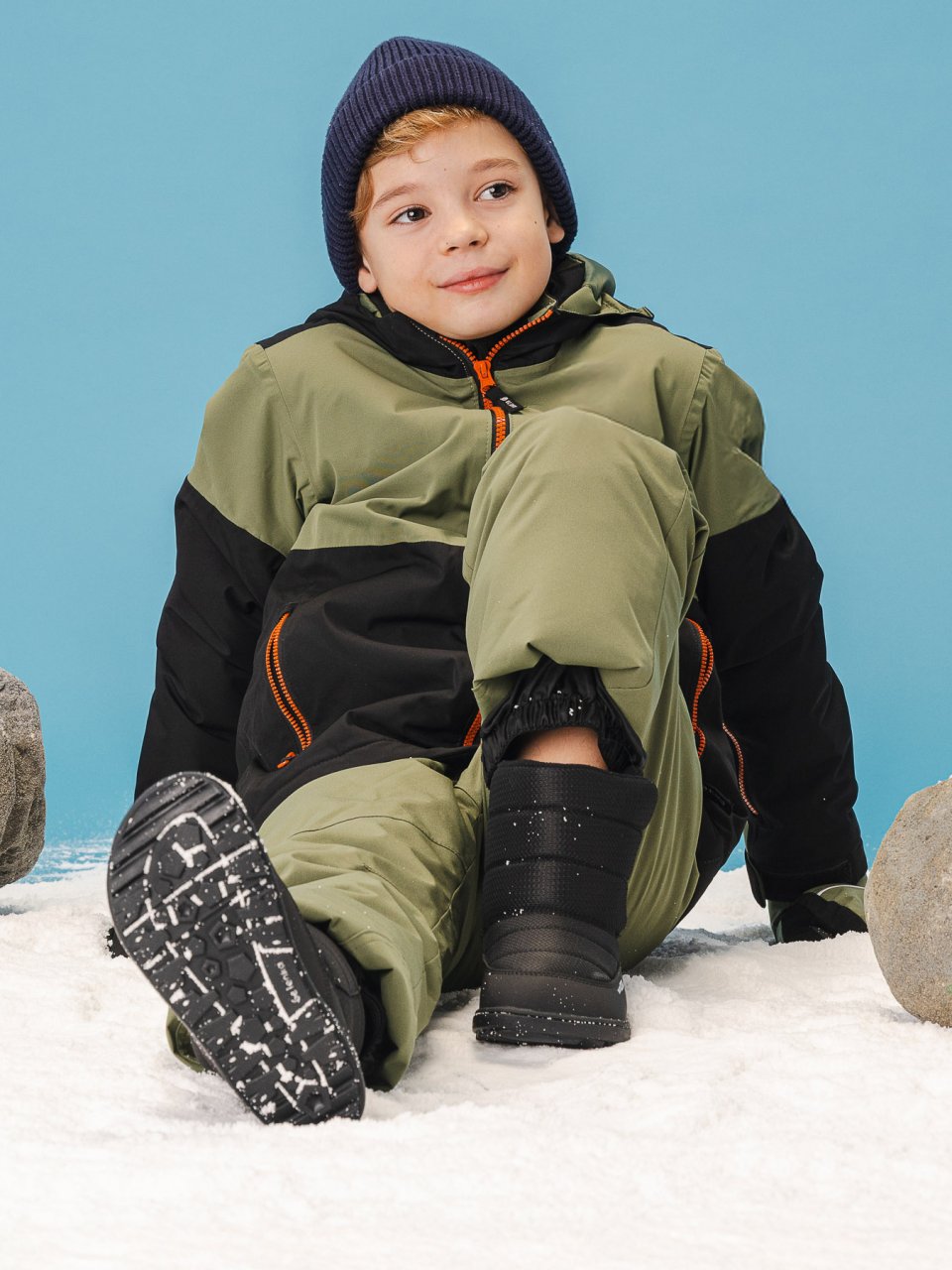 Bottes de neige barefoot pour enfants Be Lenka Ailo Kids - All Black