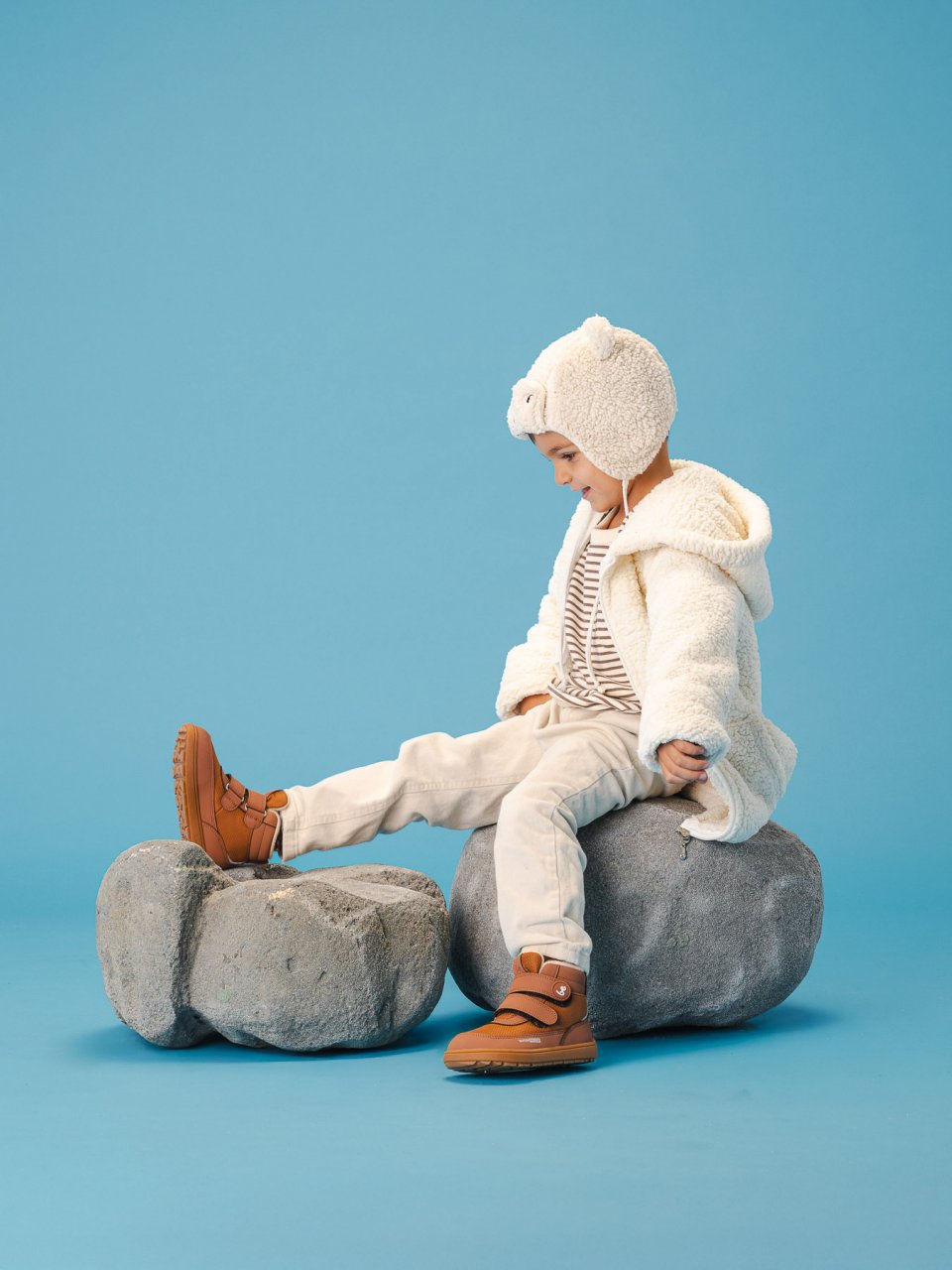 Kinder Winter Barfußschuhe Be Lenka Zippu Preschool - All Brown