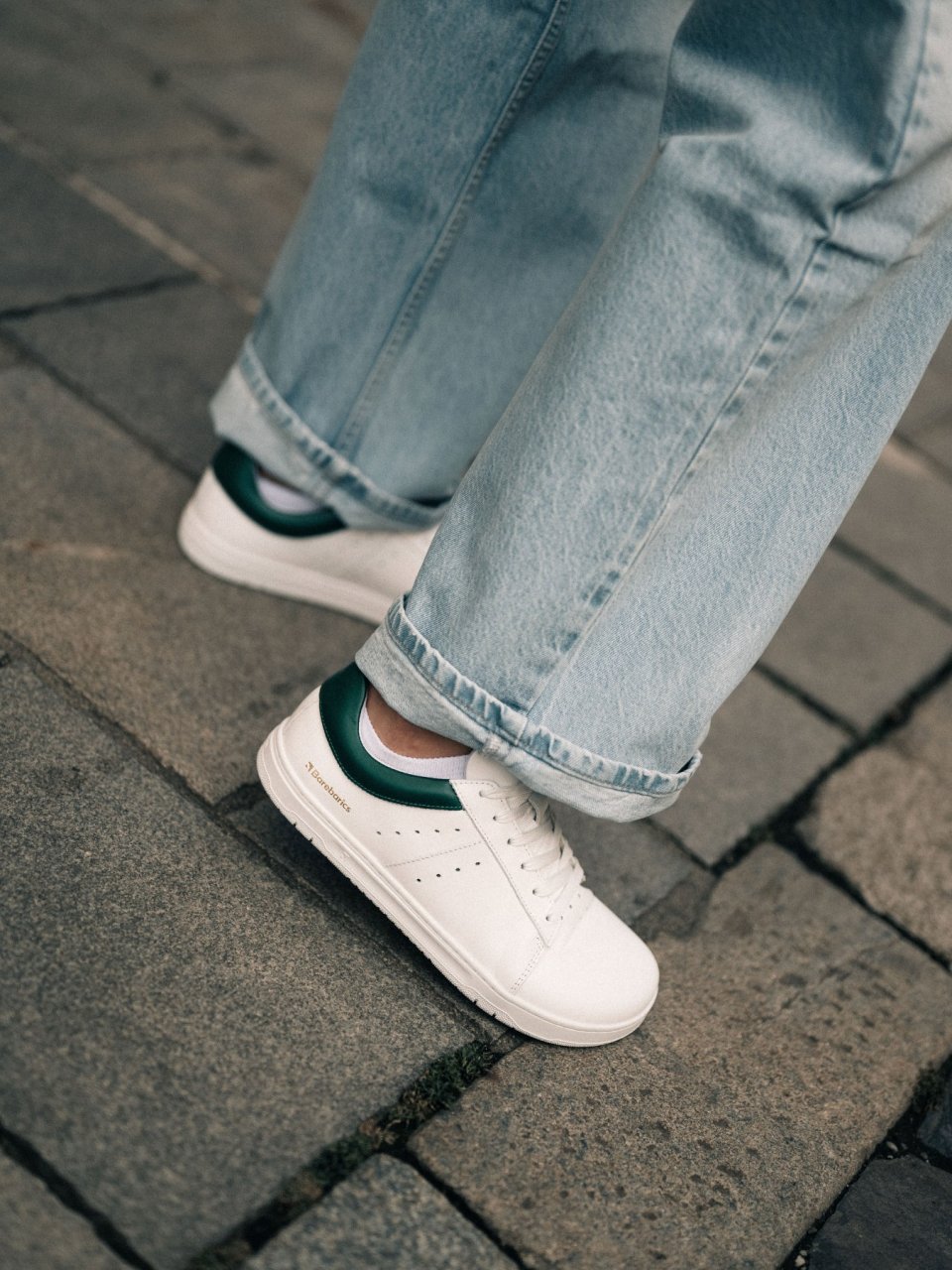 Barefoot chaussures Barebarics Enigma - White & Dark Green