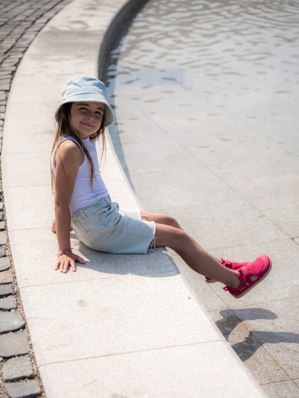 Barfuß-Sandalen für Kinder Zest Kids - Berry