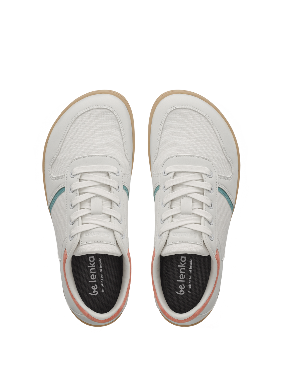 Barefoot Sneakers - Be Lenka Echo - White & Cotton Candy Vegan