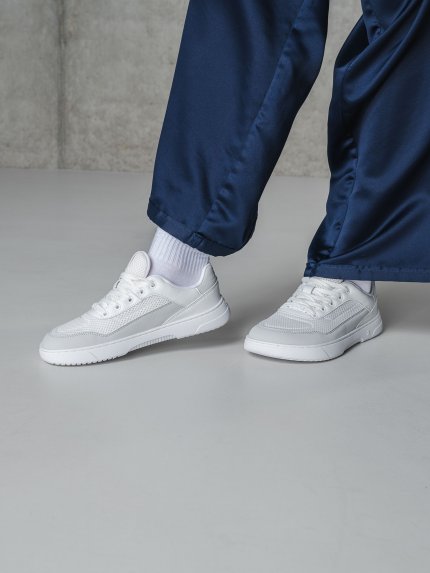 Barefoot tenisky Barebarics Vaporo - White & Light Grey