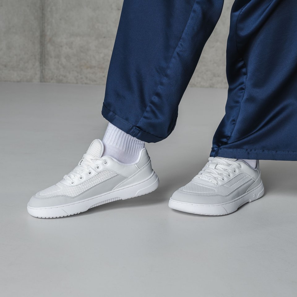 Barefoot Sneakers Barebarics Vaporo - White & Light Grey