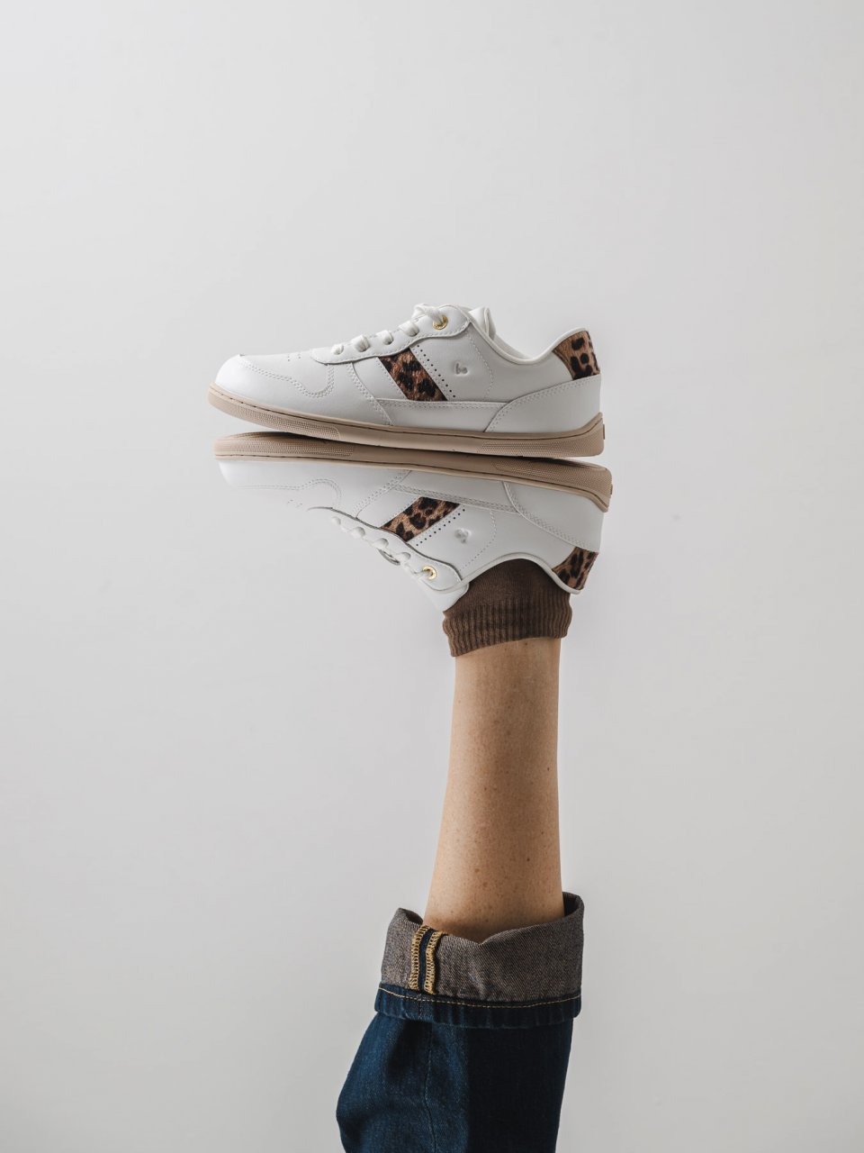 Barefoot tenisky Be Lenka Cellestia - White & Leopard
