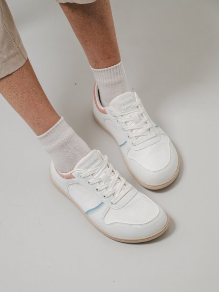 Barefoot baskets Be Lenka Echo - White & Cotton Candy Vegan