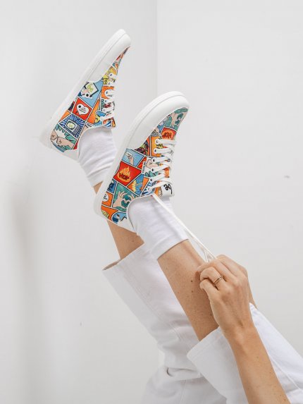 Barefoot zapatillas Be Lenka Rebound - Comics Color