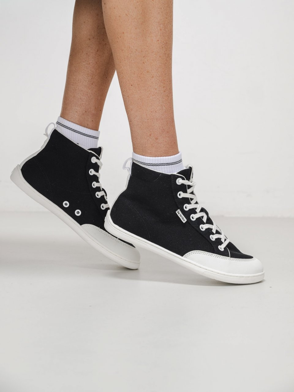 Barfuß Sneakers Be Lenka Rebound - High Top - Black & White
