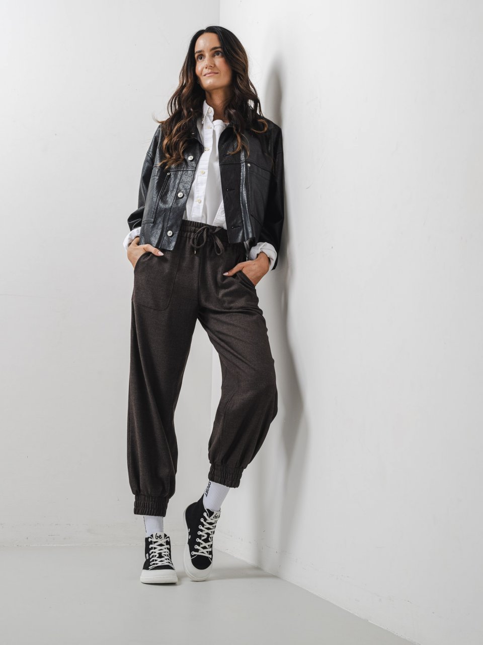 Barfuß Sneakers Be Lenka Rebound - High Top - Black & White