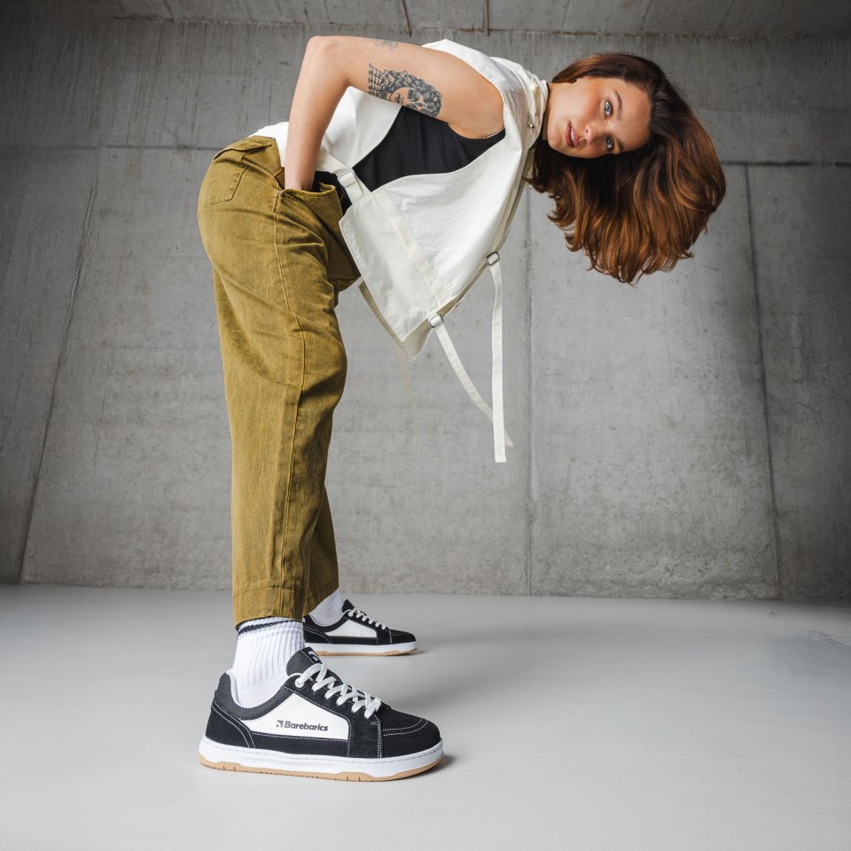 Calzado Barefoot Barebarics Legend - Black & White