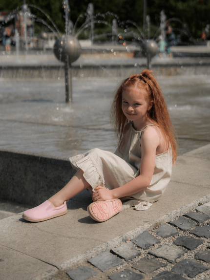Kids barefoot Slip-on shoes Be Lenka Aura Kids - Cotton Candy Pink