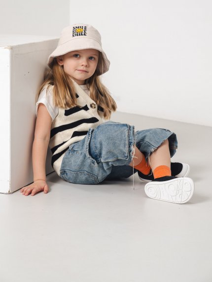 Kinder Barfuß Sneakers Be Lenka Canvi Kids - Black & White