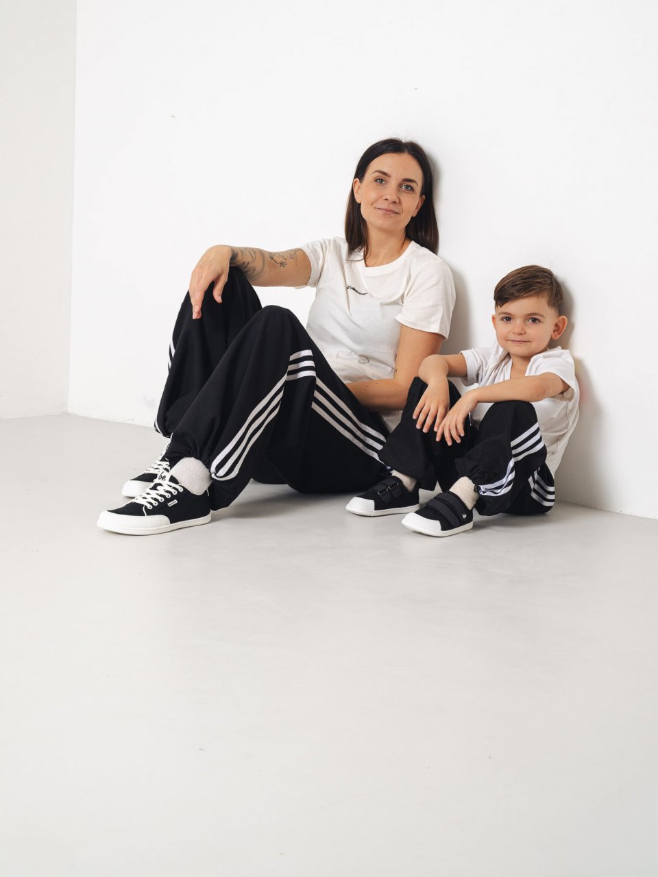 Dětské barefoot tenisky Be Lenka Canvi Preschool - Black & White