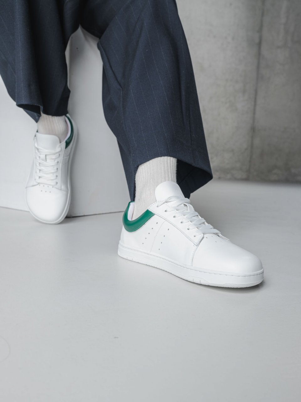 Calzado Barefoot Barebarics Enigma - White & Dark Green