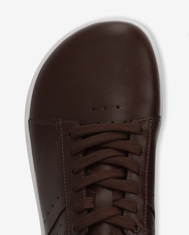Barebarics Enigma - Dark Brown, barefoot sneakers, top view