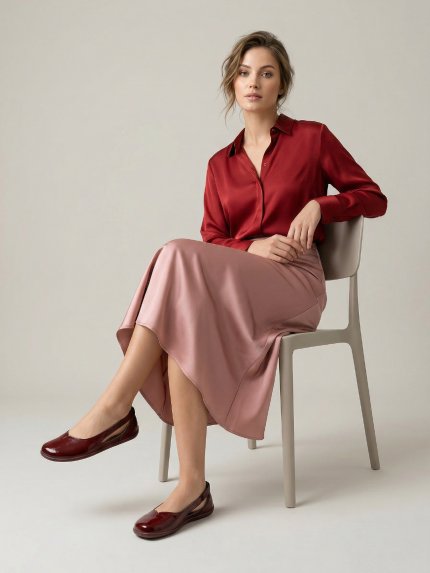 Barfuß-Ballerinas Be Lenka Bellissima 3.0 - Burgundy