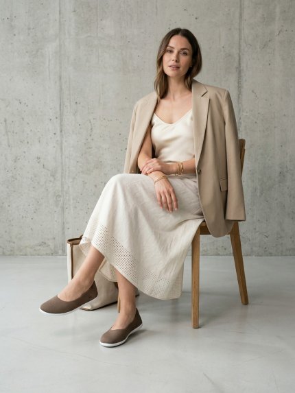 Ballerine barefoot Be Lenka Delight - Biscuit Brown