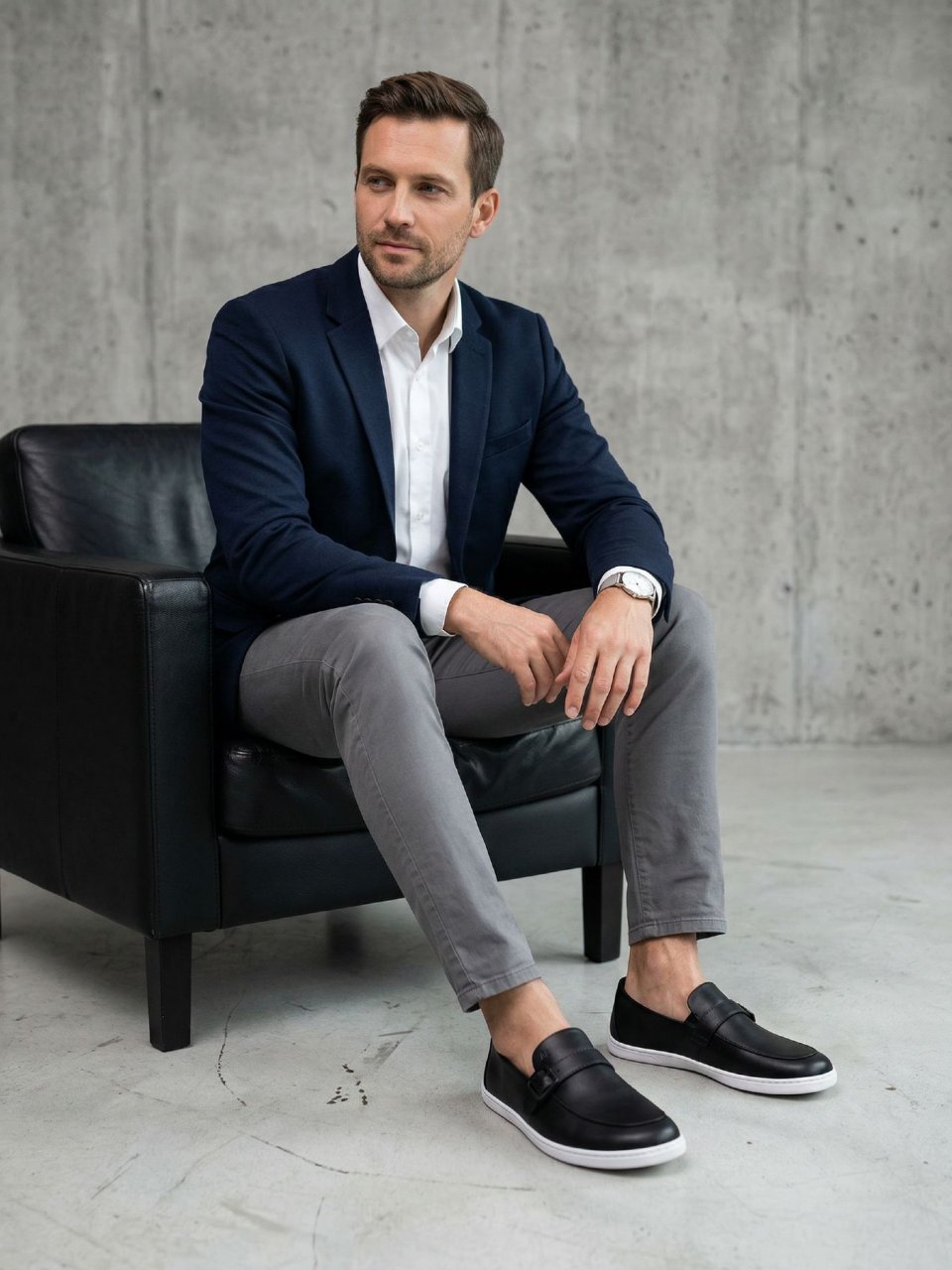 Barefoot Mocasines Be Lenka Amadeus - Black & White