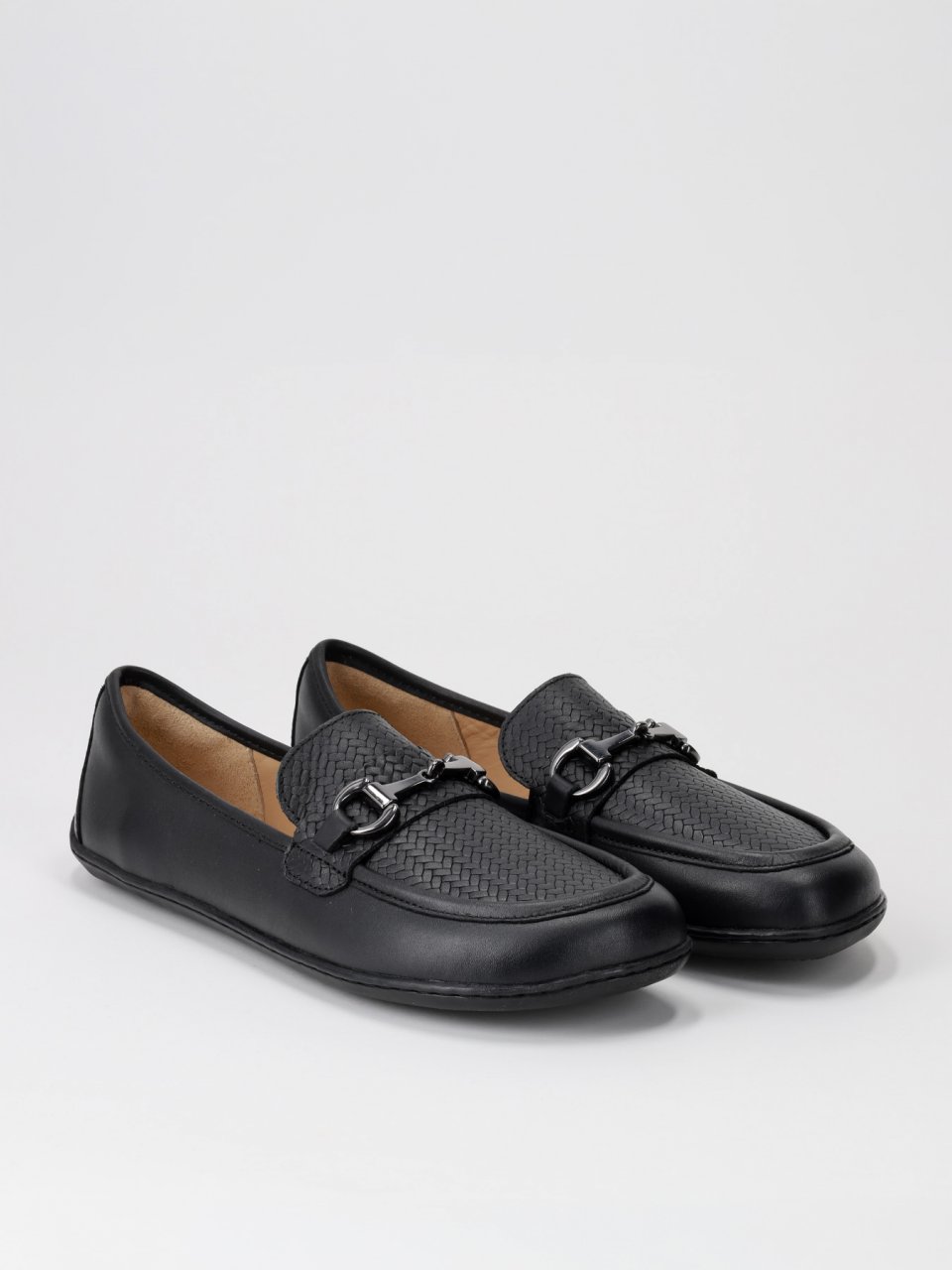 Barefoot mokasíny Be Lenka Divella - Black & Gunmetal