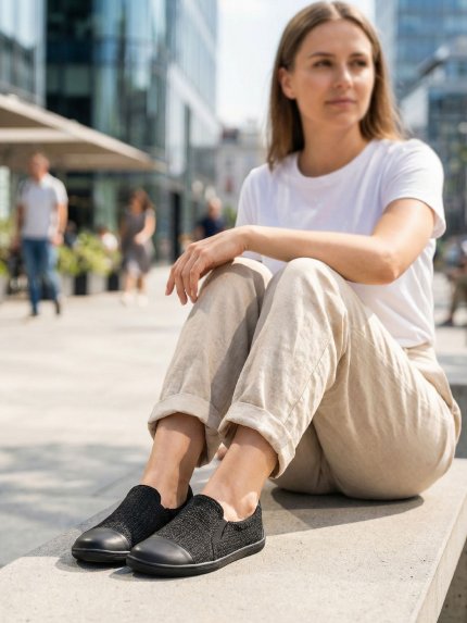 Barefoot Slip-on shoes Be Lenka Breeze - All Black