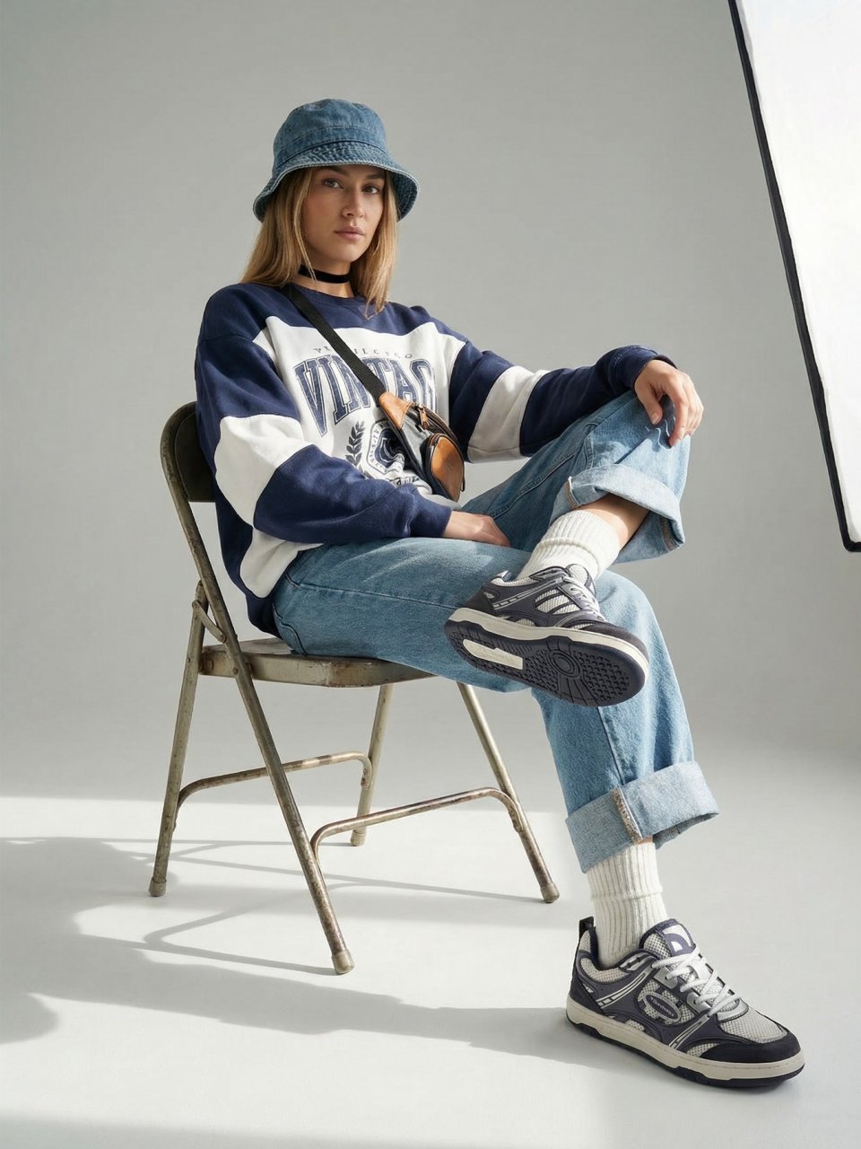 Barefoot baskets Barebarics Dropsta - Blue & Silver