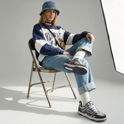 Barefoot baskets Barebarics Dropsta - Blue & Silver