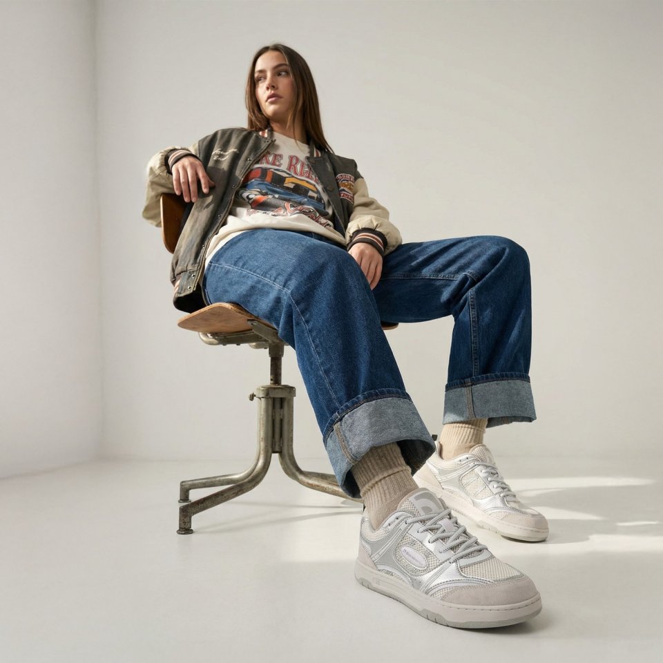 Barefoot baskets Barebarics Dropsta - Silver & White