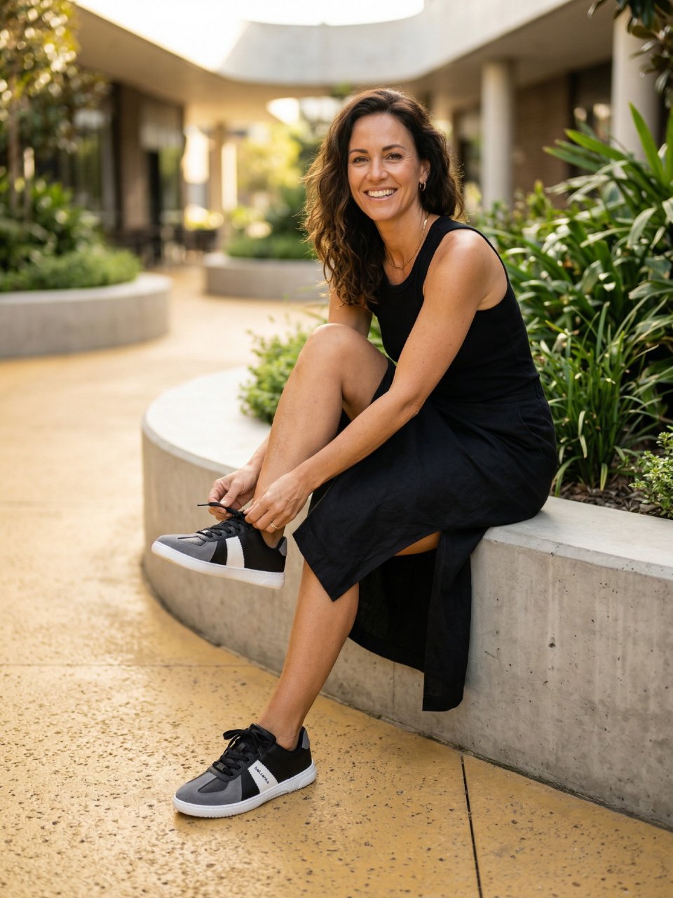 Barefoot Sneakers Barebarics Icara - Black & Dark Grey