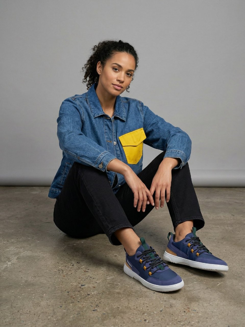 Barefoot Sneakers Barebarics Revive - Blue & White