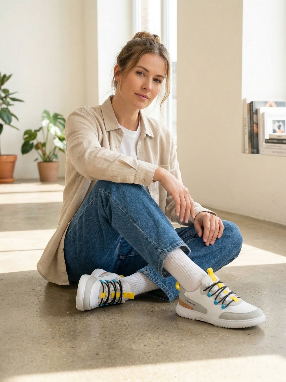 Barefoot Sneakers Barebarics Revive - White & Grey