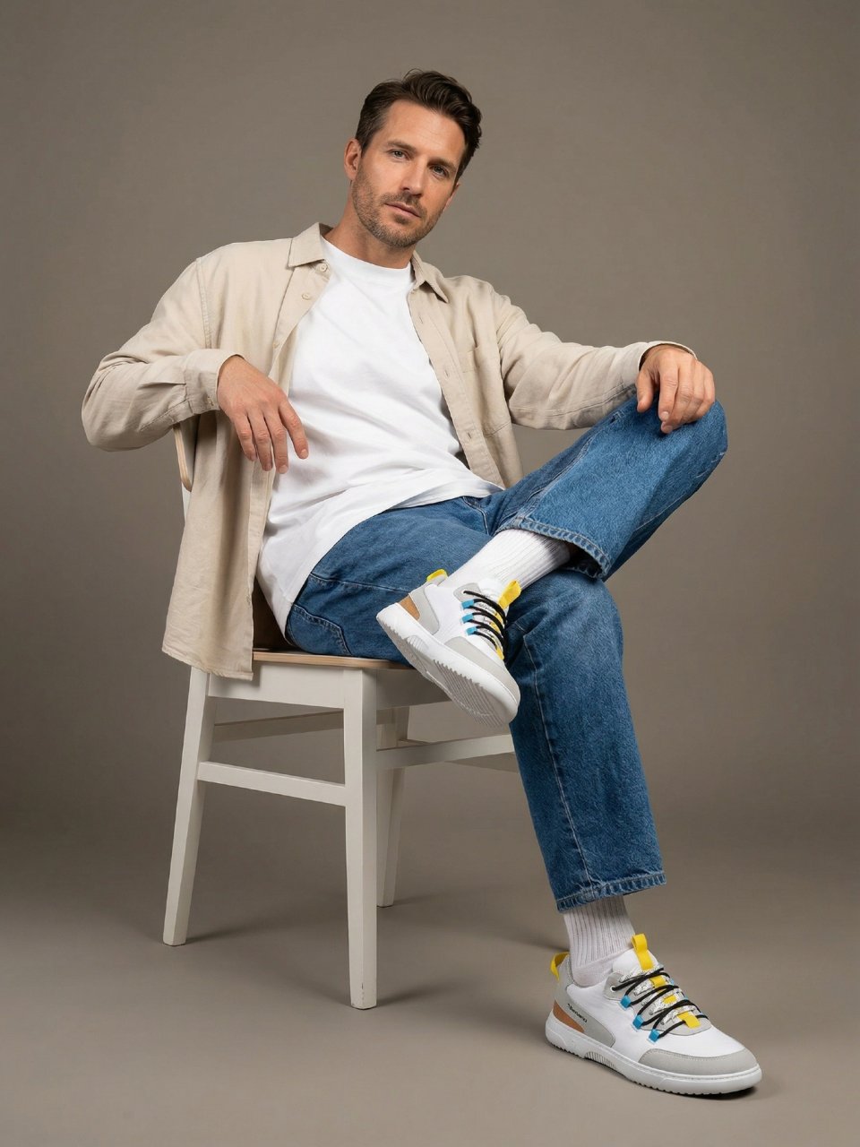 Barefoot Sneakers Barebarics Revive - White & Grey