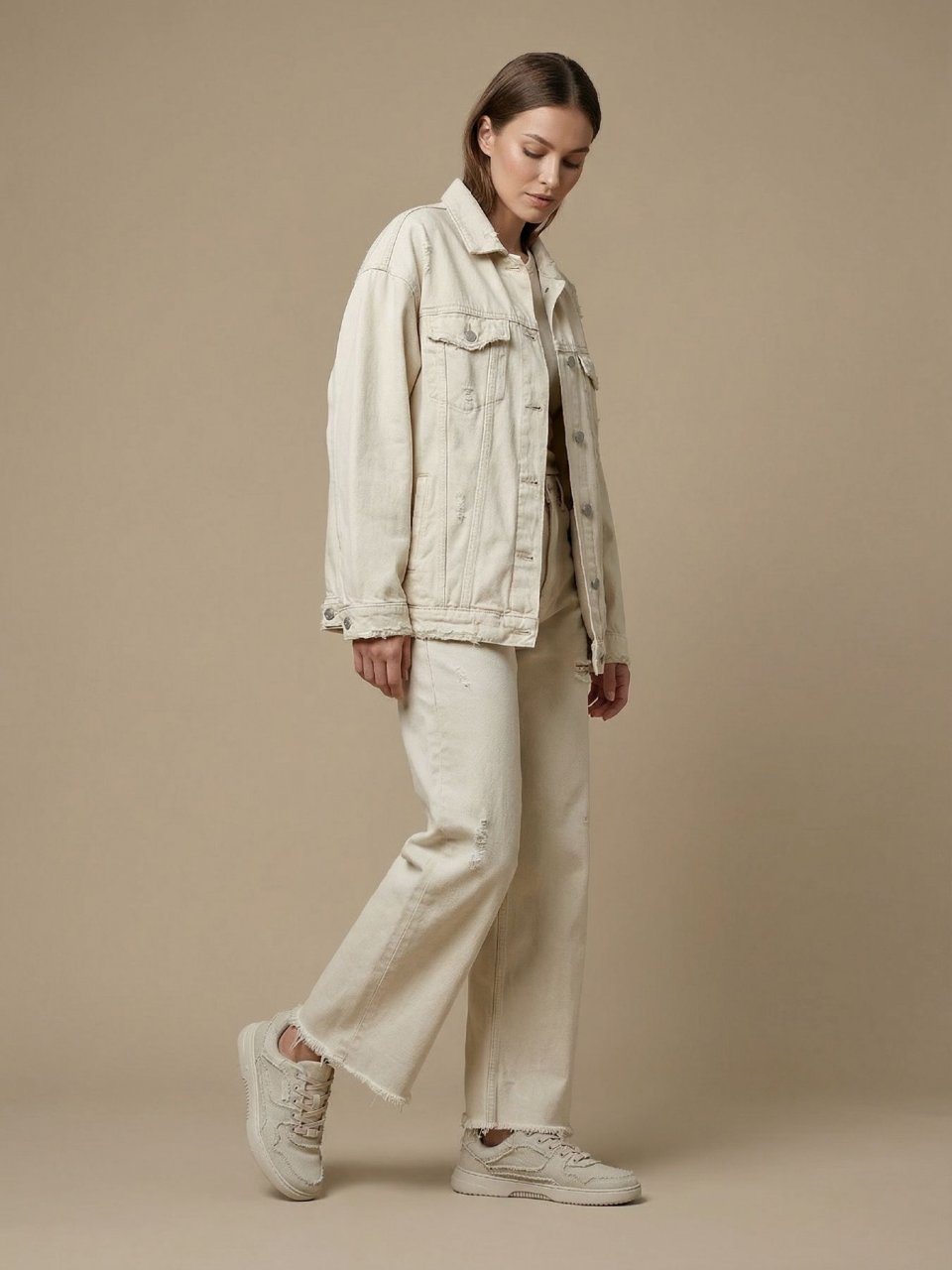 Barefoot Sneakers Barebarics Zing Denim - Cream White