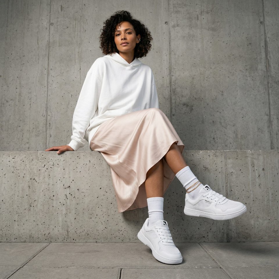 Barefoot Sneakers Barebarics Zing - Fresh - All White