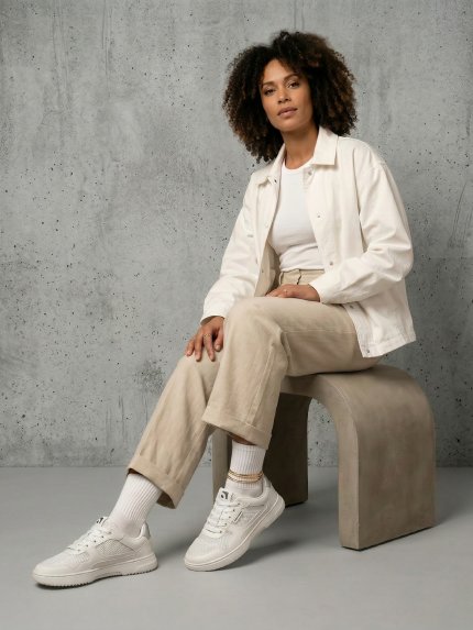 Barefoot Sneakers Barebarics Zing - Fresh - White & Silver