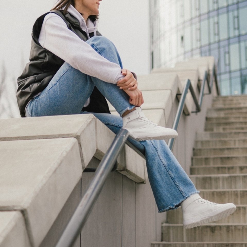 Barefoot Sneakers Barebarics Zing - High Top - All White