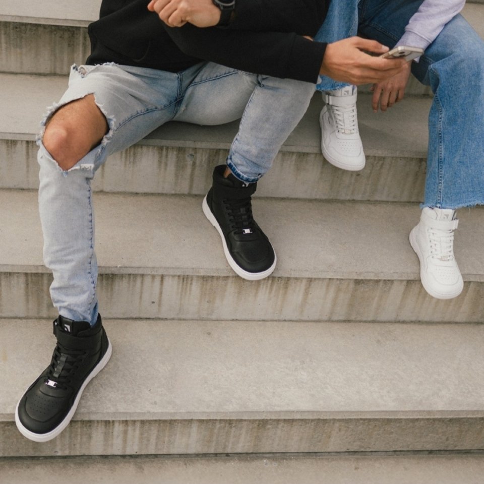 Barefoot Sneakers Barebarics Zing - High Top - All White