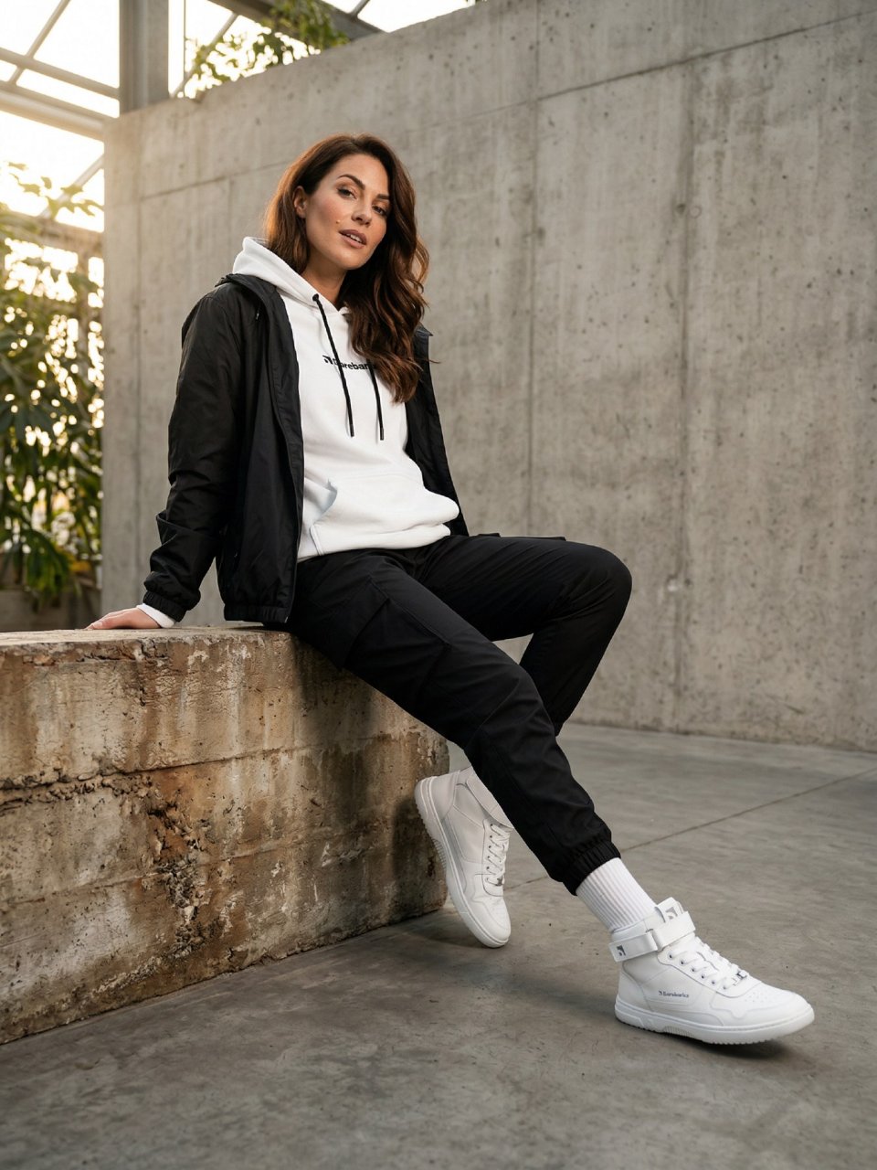 Barefoot Sneakers Barebarics Zing - High Top - All White