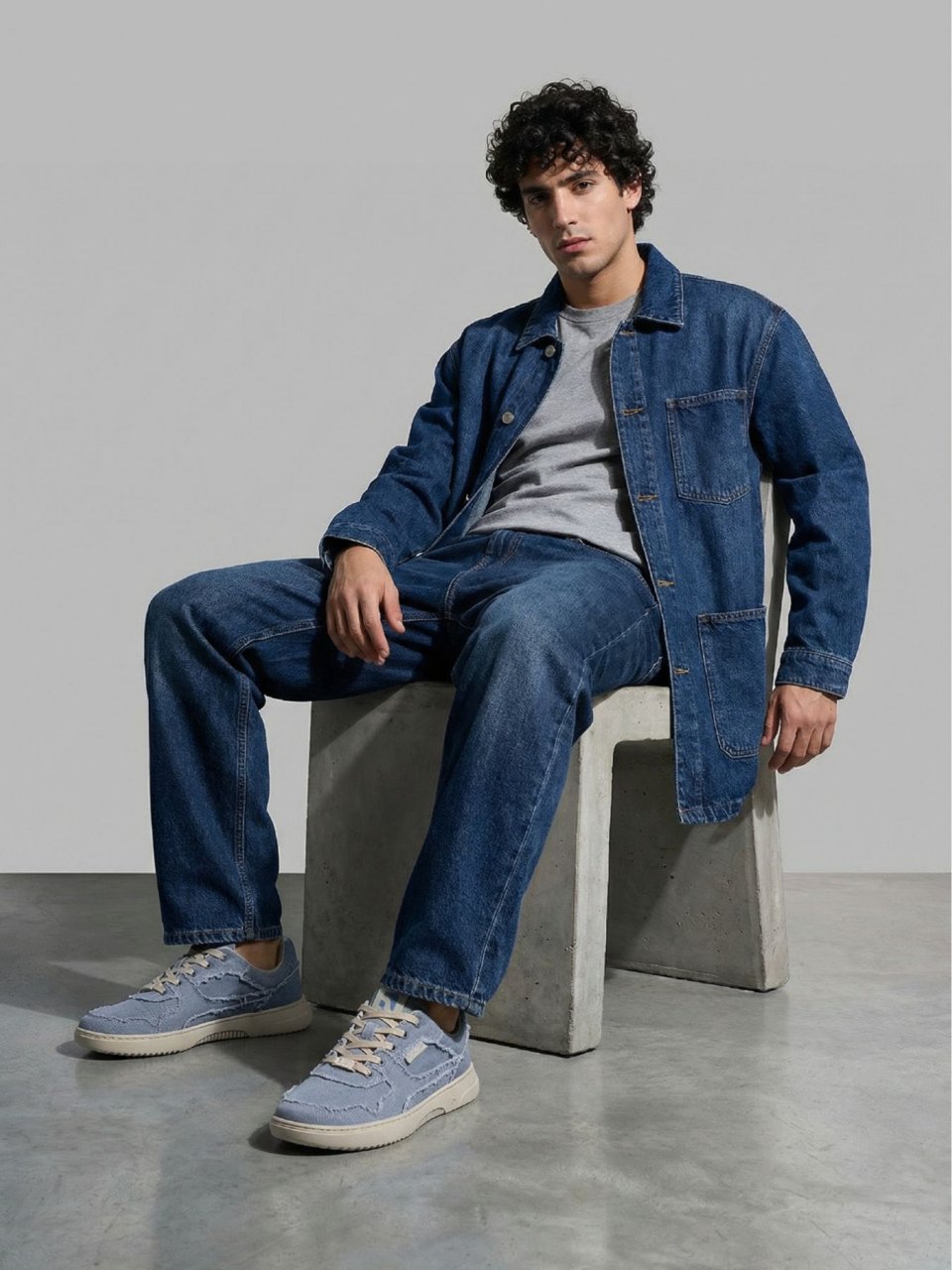 Barefoot Sneakers Barebarics Zing Denim - Light Blue