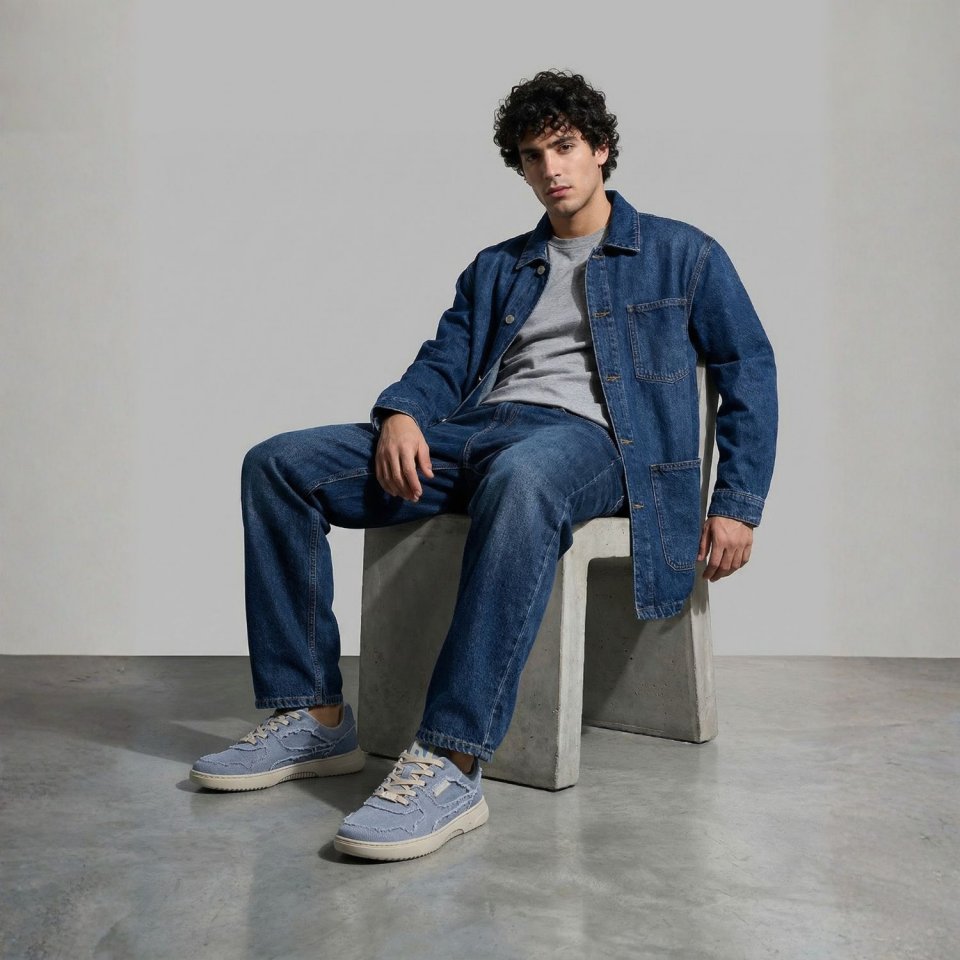 Barefoot tenisky Barebarics Zing Denim - Light Blue