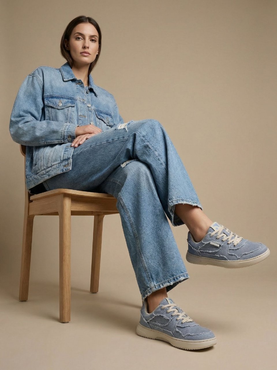 Barefoot Sneakers Barebarics Zing Denim - Light Blue