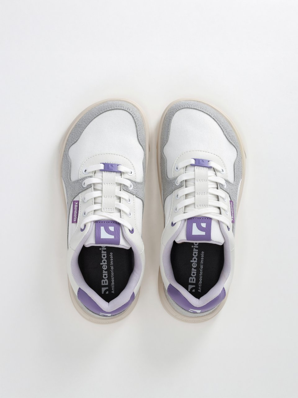 Barefoot Sneakers Barebarics Zing - White & Purple