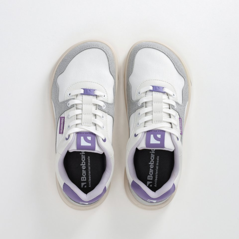 Barefoot Sneakers Barebarics Zing - White & Purple
